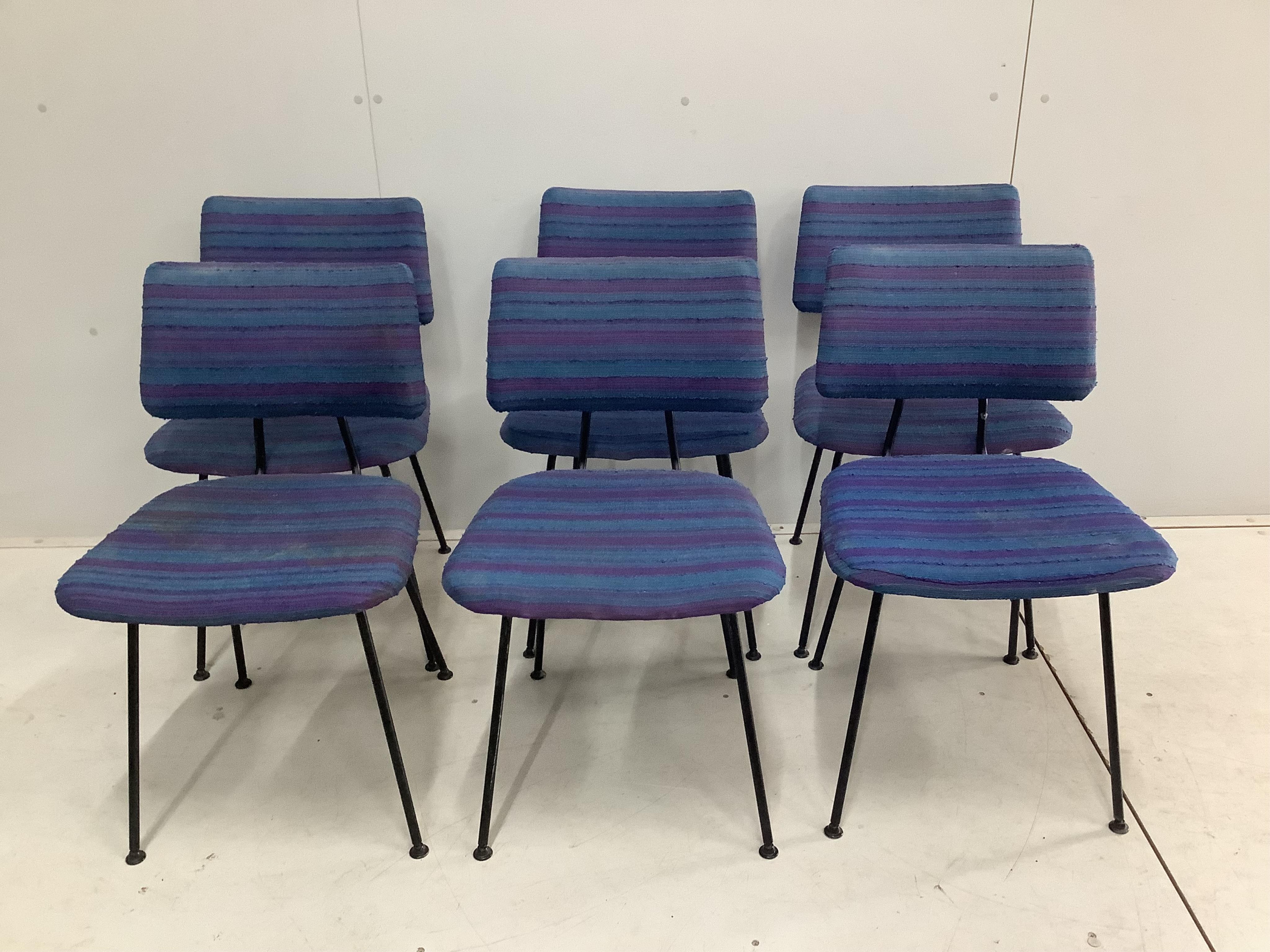 Six Robin Day festival hall chairs, width 45cm, depth 45cm, height 75cm